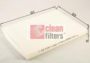 Clean Filters NC2012 - Filtr, daxili hava motoroil.az
