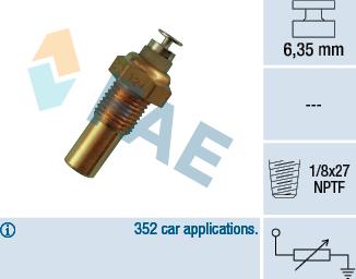 FAE 32230 - Sensor, soyuducu suyun temperaturu motoroil.az
