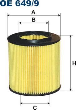 Filtron OE649/9 - Yağ filtri motoroil.az