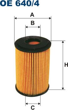 Filtron OE640/4 - Yağ filtri motoroil.az