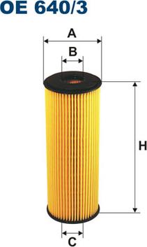 Filtron OE640/3 - Yağ filtri motoroil.az