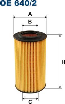 Filtron OE640/2 - Yağ filtri motoroil.az