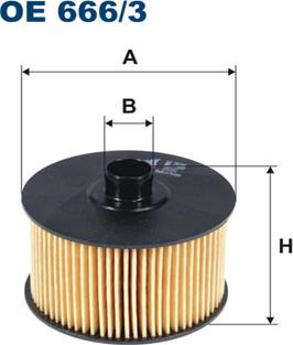 Filtron OE666/3 - Yağ filtri motoroil.az