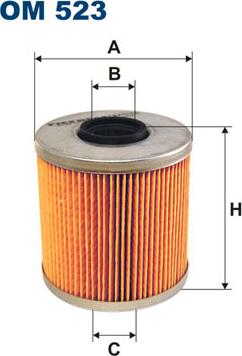 Filtron OM523 - Yağ filtri motoroil.az