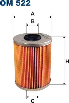 Filtron OM522 - Yağ filtri motoroil.az