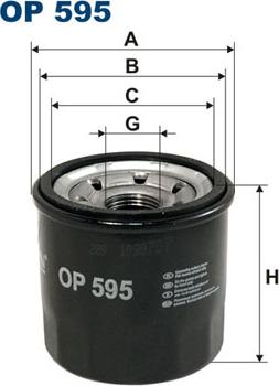 Filtron OP595 - Yağ filtri motoroil.az
