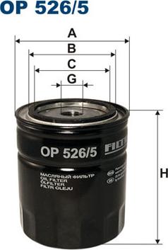Filtron OP526/5 - Yağ filtri motoroil.az