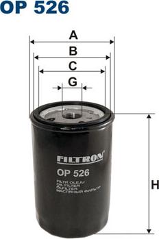 Filtron OP526 - Yağ filtri motoroil.az