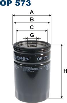 Filtron OP573 - Yağ filtri motoroil.az