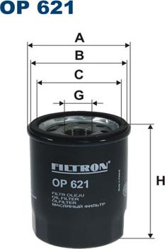 Filtron OP621 - Yağ filtri motoroil.az