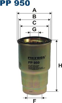 Filtron PP950 - Yanacaq filtri motoroil.az