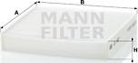 Mann-Filter CU 1827 - Filtr, daxili hava motoroil.az