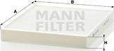 Mann-Filter CU 2757 - Filtr, daxili hava motoroil.az