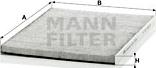 Mann-Filter CUK 3059 - Filtr, daxili hava motoroil.az