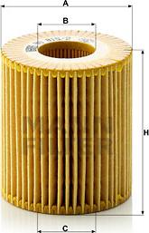 Mann-Filter HU 815/2 x - Yağ filtri motoroil.az