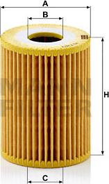 Mann-Filter HU 719/3 x - Yağ filtri motoroil.az