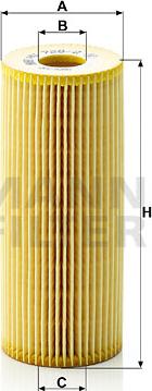 Mann-Filter HU 726/2 x - Yağ filtri motoroil.az