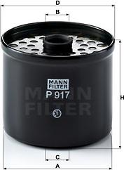 Mann-Filter P 917 x - Yanacaq filtri motoroil.az