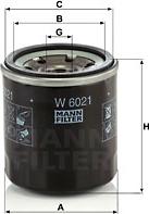 Mann-Filter W 6021 - Yağ filtri motoroil.az