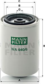 Mann-Filter WA 940/6 - Soyuducu filtri motoroil.az