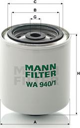 Mann-Filter WA 940/1 - Soyuducu filtri motoroil.az