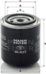 Mann-Filter WA 923/3 - Soyuducu filtri motoroil.az