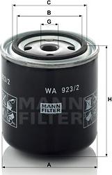 Mann-Filter WA 923/2 - Soyuducu filtri motoroil.az