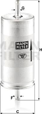 Mann-Filter WK 413 - Yanacaq filtri motoroil.az