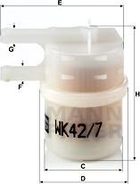 Mann-Filter WK42/7 - Yanacaq filtri motoroil.az