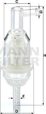 Mann-Filter WK 31/5 - Yanacaq filtri motoroil.az