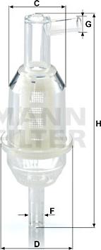 Mann-Filter WK 31/11 - Yanacaq filtri motoroil.az