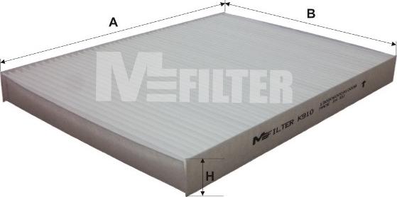 Mfilter K 910 - Filtr, daxili hava motoroil.az