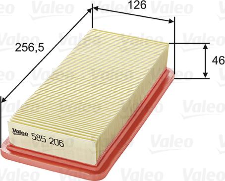 Valeo 585206 - Hava filtri motoroil.az