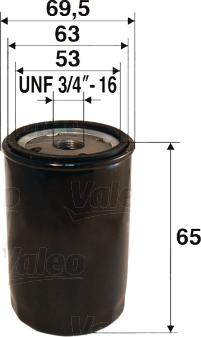 Valeo 586054 - Yağ filtri motoroil.az