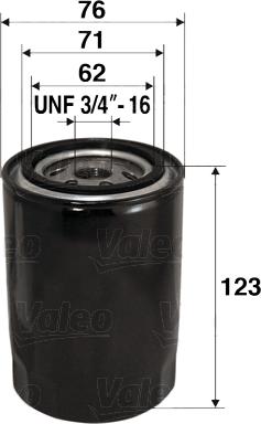 Valeo 586038 - Yağ filtri motoroil.az