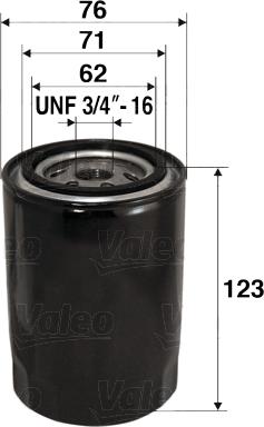 Valeo 586070 - Yağ filtri motoroil.az