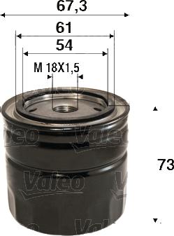 Valeo 586123 - Yağ filtri motoroil.az