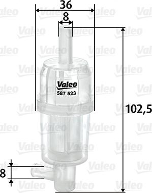 Valeo 587523 - Yağ filtri motoroil.az