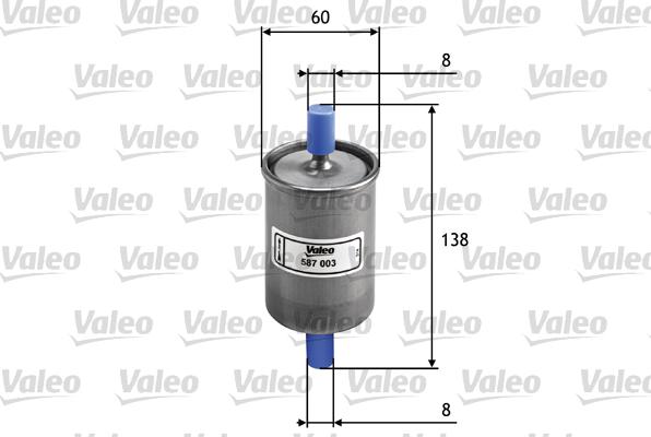 Valeo 587003 - Yağ filtri motoroil.az